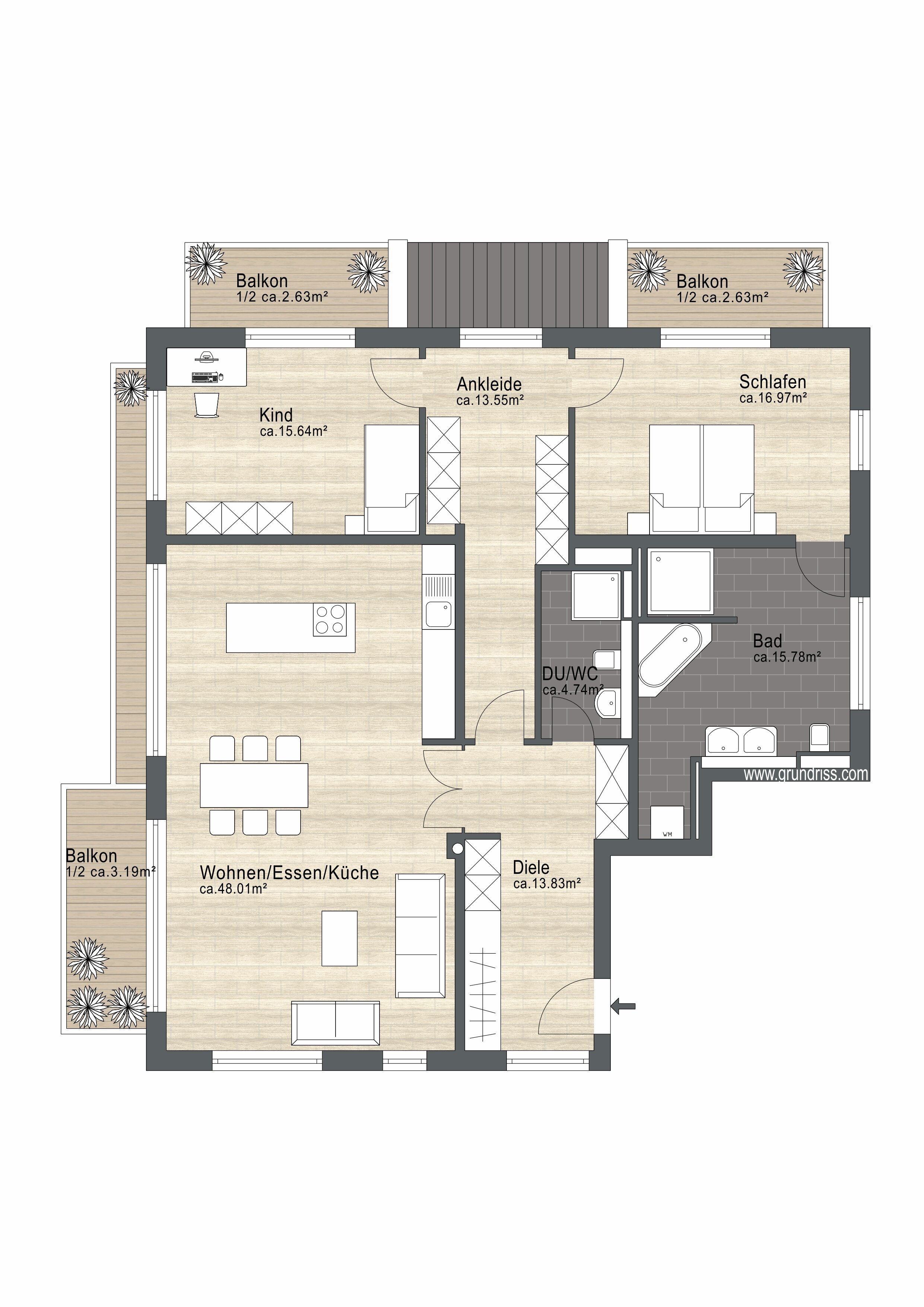 Wohnung zum Kauf 2.410.000 € 4 Zimmer 137 m²<br/>Wohnfläche 1.<br/>Geschoss Herzogpark München 81925