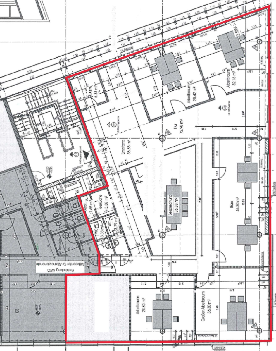 Bürofläche zur Miete provisionsfrei 7 € 379 m²<br/>Bürofläche ab 379 m²<br/>Teilbarkeit Innenstadt Witten 58452