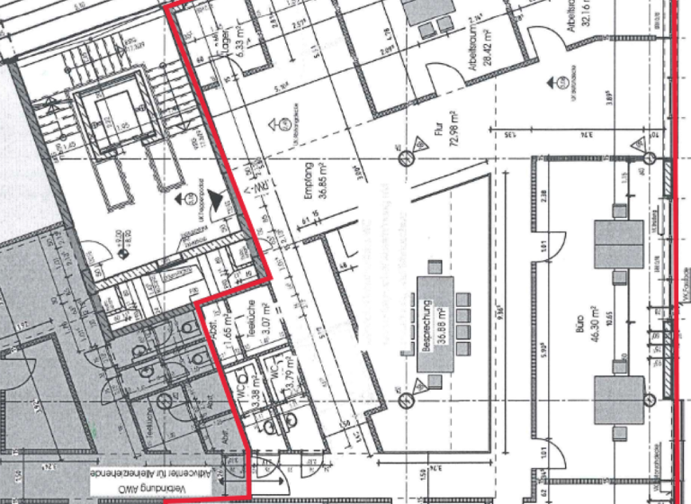 Bürofläche zur Miete provisionsfrei 7 € 379 m² Bürofläche teilbar ab 379 m² Mitte Witten 58452
