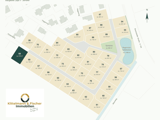 Grundstück zum Kauf provisionsfrei 188.604 € 676 m² Grundstück Küsterkamp 56 Jembke 38477