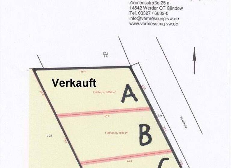 Grundstück zum Kauf 126.268 € 1.014 m² Grundstück Wollin 14778
