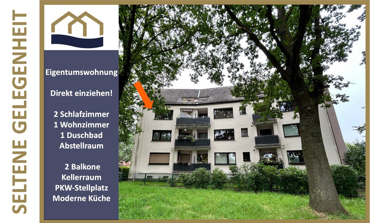 Wohnung zum Kauf 179.900 € 3 Zimmer 73 m²<br/>Wohnfläche ab sofort<br/>Verfügbarkeit Auf dem Bohnenkamp 2 Woltmershausen Bremen / Woltmershausen 28197