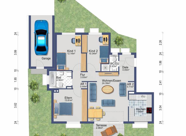 Mehrfamilienhaus zum Kauf 859.000 € 12 Zimmer 256,3 m² 248 m² Grundstück Affstätt Herrenberg 71083