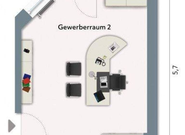 Bürofläche zur Miete 868 € 3 Zimmer 72,3 m² Bürofläche Bahnhofstraße 57 Innenstadt Greifswald 17489