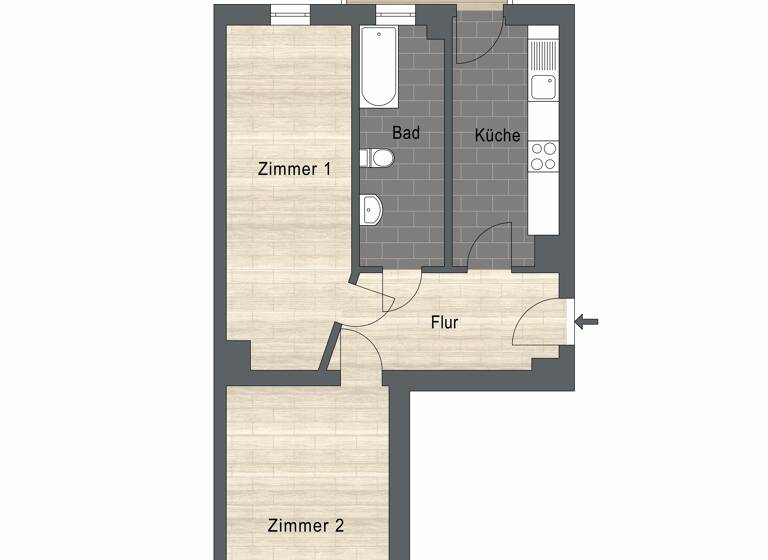 Wohnung zur Miete 829 € 2 Zimmer 60 m²<br/>Wohnfläche 3.<br/>Geschoss Calvisiusstraße 32 Altlindenau Leipzig 04177