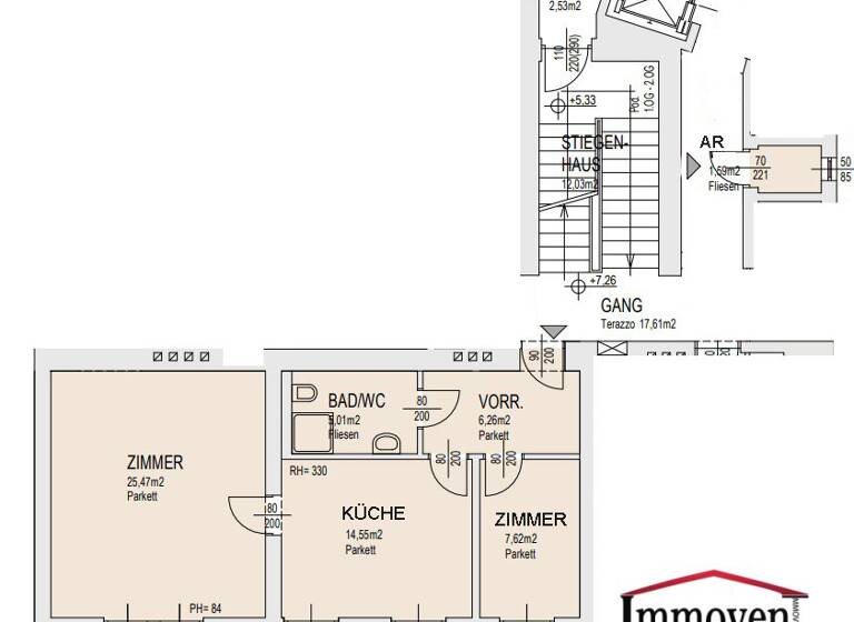 Wohnung zur Miete - Erstbezug 605 € 2 Zimmer 2. Geschoss Plüddemanngasse Waltendorf Graz 8010