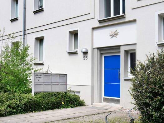 Wohnung zur Miete 458 € 2 Zimmer 44,4 m² 2. Geschoss Adalbertstraße 56 Andreasvorstadt Erfurt 99089