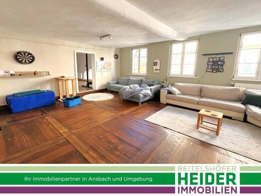Wohnung zur Miete 650 € 2 Zimmer 72,9 m² Ansbach Ansbach 91522