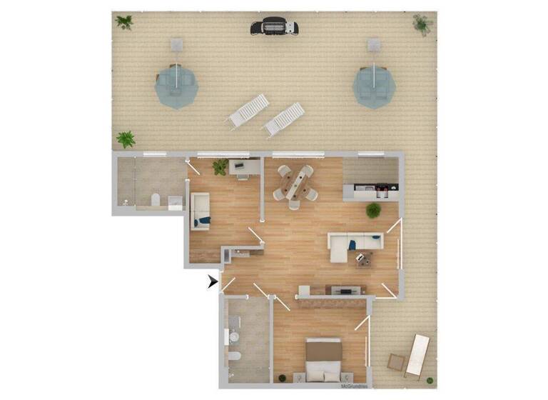 Terrassenwohnung zur Miete 1.420 € 3 Zimmer 127,4 m² 3. Geschoss frei ab 01.04.2026 Deggendorf 94469