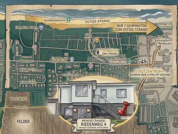 Einfamilienhaus zum Kauf provisionsfrei 599.000 € 7 Zimmer 180 m² 926 m² Grundstück Riedenweg 4 Kühlungsborn 18225