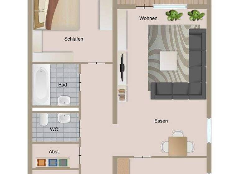 Wohnung zum Kauf 165.000 € 2,5 Zimmer 76,7 m² Villingen Villingen-Schwenningen 78048