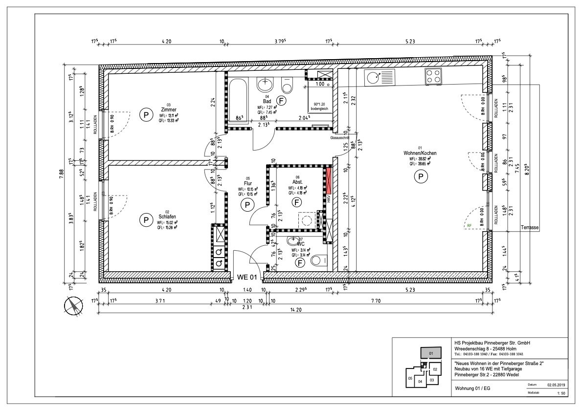 Wohnung zur Miete 1.248 € 3 Zimmer 96 m²<br/>Wohnfläche 1.<br/>Geschoss 01.04.2025<br/>Verfügbarkeit Wedel 22880