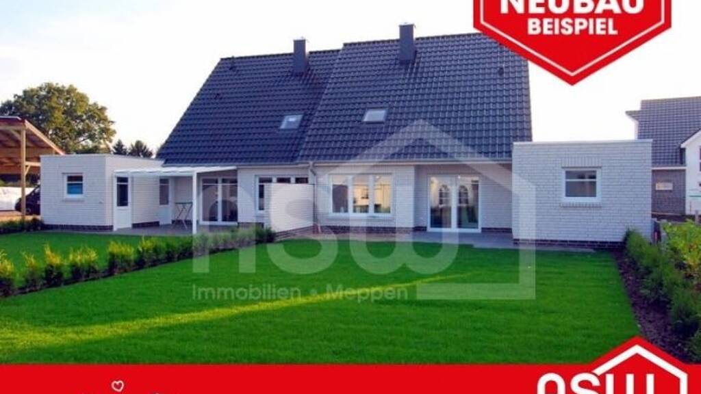 Doppelhaushälfte zum Kauf - Erstbezug provisionsfrei 415.000 € 4 Zimmer 115,6 m² 355 m² Grundstück Altstadt Meppen 49716
