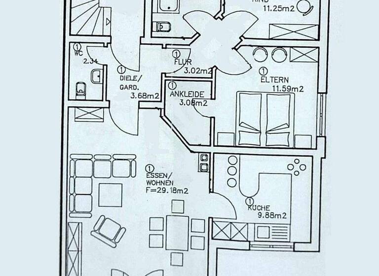 Wohnung zum Kauf 323.000 € 3 Zimmer 84 m² EG Kärlich Mülheim-Kärlich 56218
