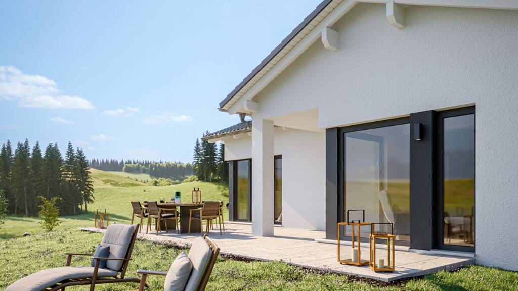 Bungalow zum Kauf 607.100 € 4 Zimmer 112 m² 635 m² Grundstück Goßmannsdorf 97199