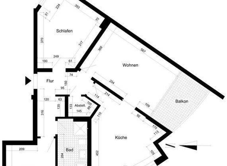 Wohnung zur Miete 1.005 € 3 Zimmer 95,3 m² 1. Geschoss frei ab 01.04.2026 Hohepfortestr. 42 Alte Neustadt Magdeburg 39106