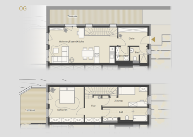 Maisonette zur Miete 1.420 € 3 Zimmer 105 m² 1. Geschoss frei ab sofort Leopoldstraße 65 Coburg Coburg 96450