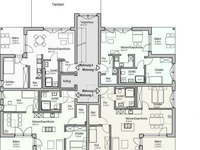 Wohnung zur Miete 600 € 2 Zimmer 54,1 m² 1. Geschoss Starenweg 4 Dombühl Dombühl 91601