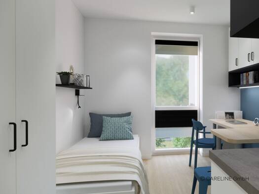 Wohnung zur Miete - Erstbezug 445 € 1 Zimmer 17 m² 5. Geschoss frei ab 01.01.2026 Im Rad 15 Wiesbaden 65197