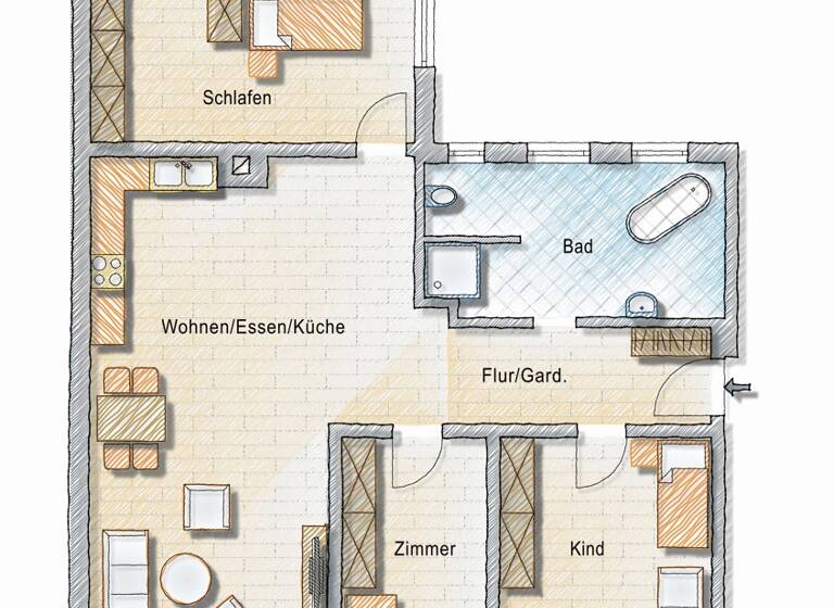 Wohnung zum Kauf 359.000 € 4 Zimmer 112 m² Innenstadt Fürth 90762