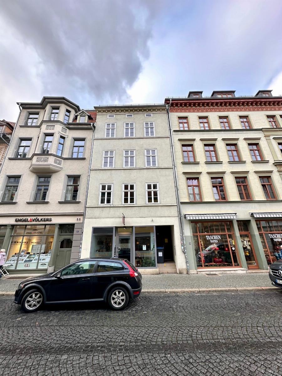 Wohnung zur Miete 465 € 2 Zimmer 50 m²<br/>Wohnfläche ab sofort<br/>Verfügbarkeit Kaufstraße 13 Altstadt Weimar 99423