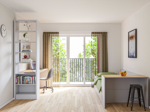 Studio zur Miete - Erstbezug 548 € 1 Zimmer 23 m² EG frei ab sofort Conradtystraße 1a Gibitzenhof Nürnberg 90441