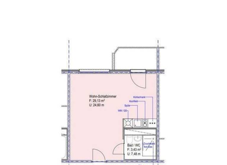 Studio zur Miete 250 € 1 Zimmer 36,2 m² Ernst-Schneller-Siedlung 5 Lichtenstein Lichtenstein (Sachsen) 09350