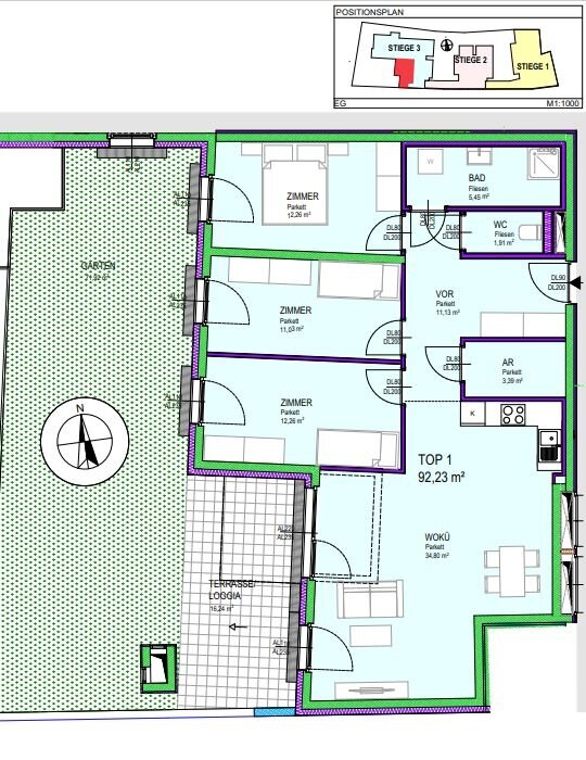 Wohnung zum Kauf 556.767,20 € 4 Zimmer 92,2 m²<br/>Wohnfläche Groß-Enzersdorf 2301