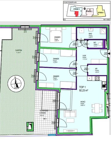 Wohnung zum Kauf 556.767,20 € 4 Zimmer 92,2 m² Groß-Enzersdorf 2301