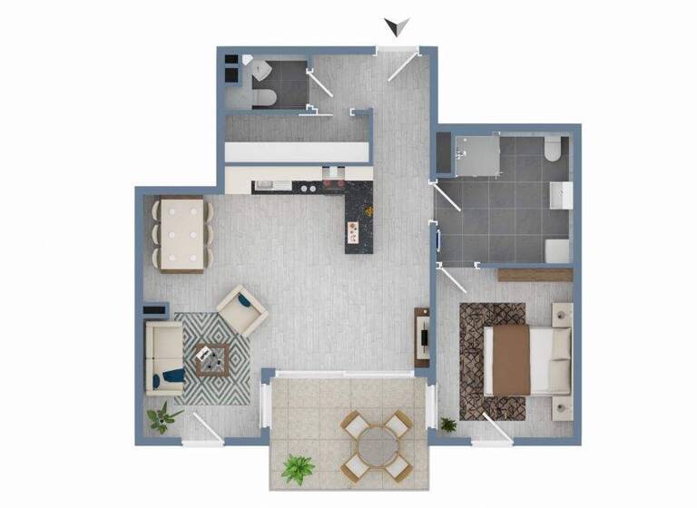 Wohnung zur Miete 900 € 2 Zimmer 69 m² 3. Geschoss frei ab sofort Hauptstraße 26 Senden 89250