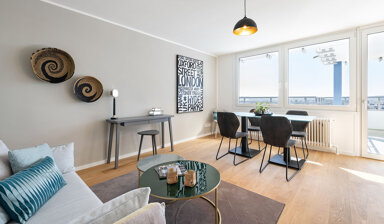 Wohnung zur Miete 1.120 € 3 Zimmer 86,5 m² 12. Geschoss frei ab sofort Heckenrosenweg 11 Bärenkeller Augsburg 86156