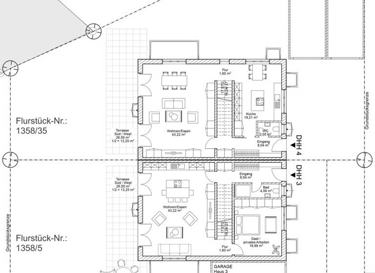 Doppelhaushälfte zum Kauf 1.773.000 € 6 Zimmer 239 m² 424 m² Grundstück frei ab sofort Gauting 82131