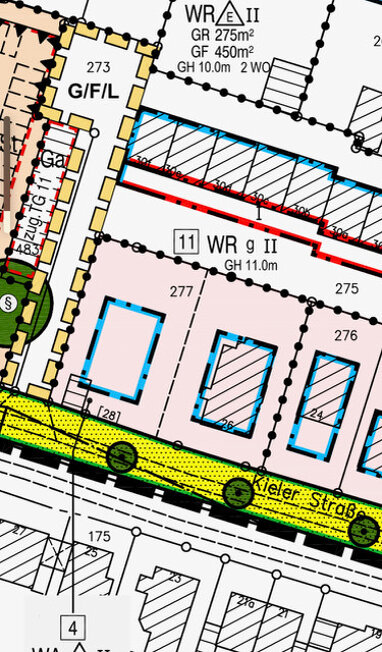 Grundstück zum Kauf 299.000 € 550 m² Grundstück Kieler Str. 28 Kronshagen 24119