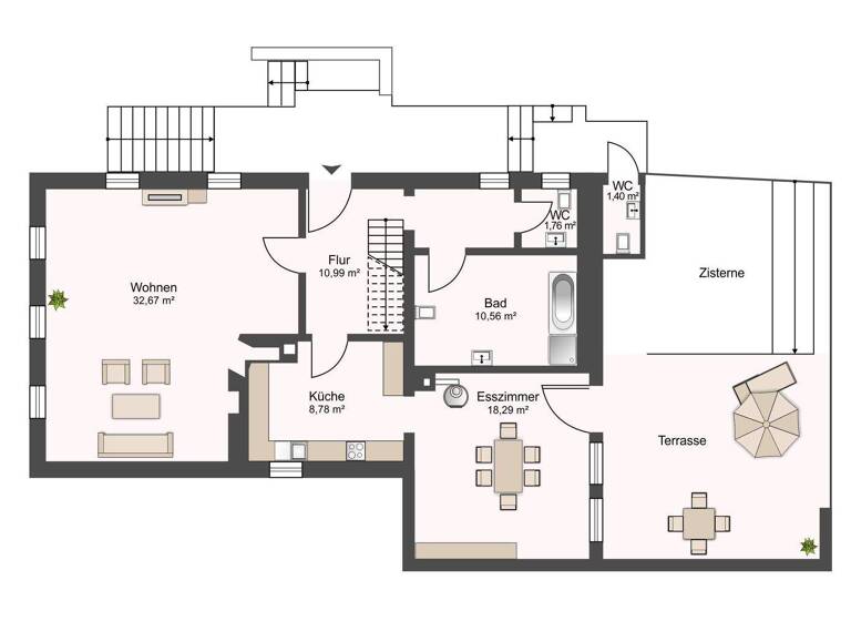 Haus zum Kauf 380.000 € 5 Zimmer 138 m² 2.262 m² Grundstück Greuth Castell 97355