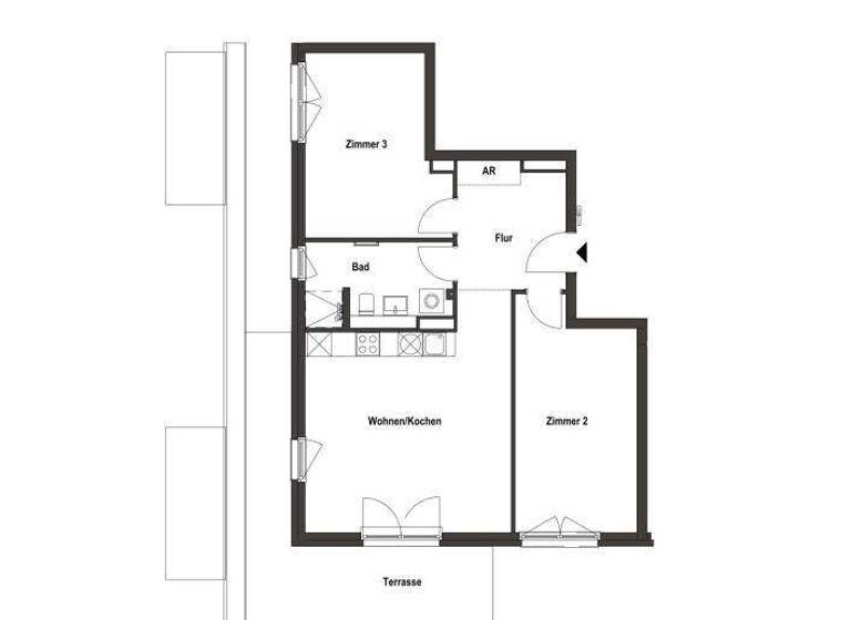 Wohnung zur Miete - Erstbezug 1.236 € 3 Zimmer 80,3 m² 4. Geschoss frei ab 01.03.2026 Eidechsenweg 9 Spandau Berlin 13591
