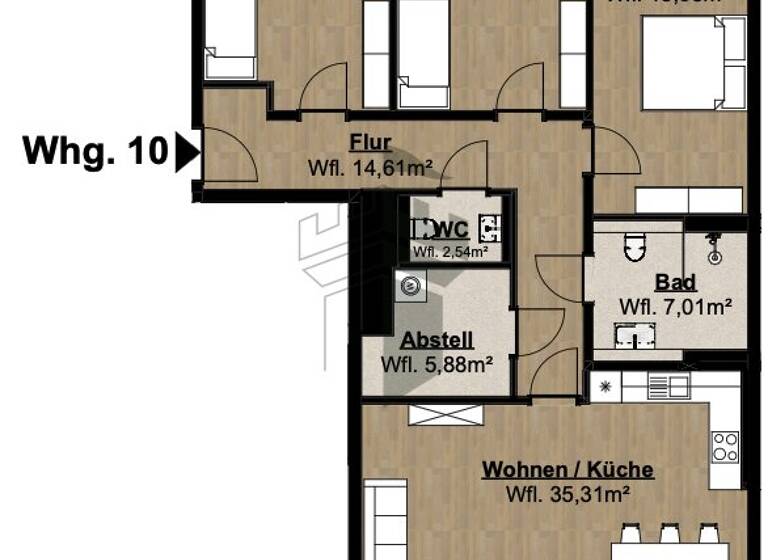 Wohnung zur Miete - Erstbezug 1.475 € 4 Zimmer 117 m² 2. Geschoss frei ab 01.04.2026 Lingen 49808