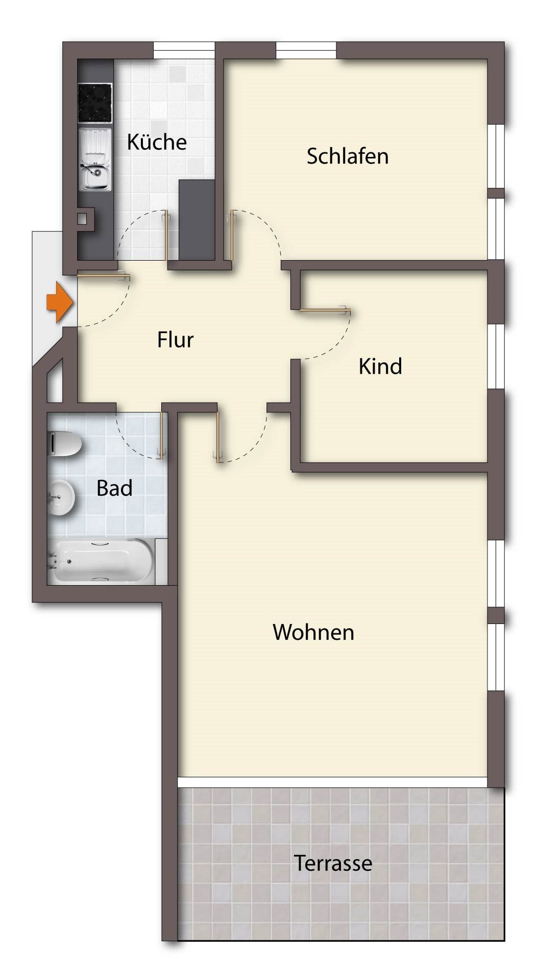 Wohnung zum Kauf 420.000 € 3 Zimmer 105 m²<br/>Wohnfläche Ockershausen Marburg 35037