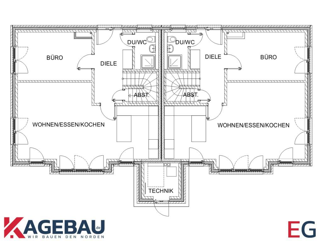 Doppelhaushälfte zum Kauf provisionsfrei 299.900 € 5 Zimmer 126 m²<br/>Wohnfläche 480 m²<br/>Grundstück Lindholm Risum-Lindholm 25920