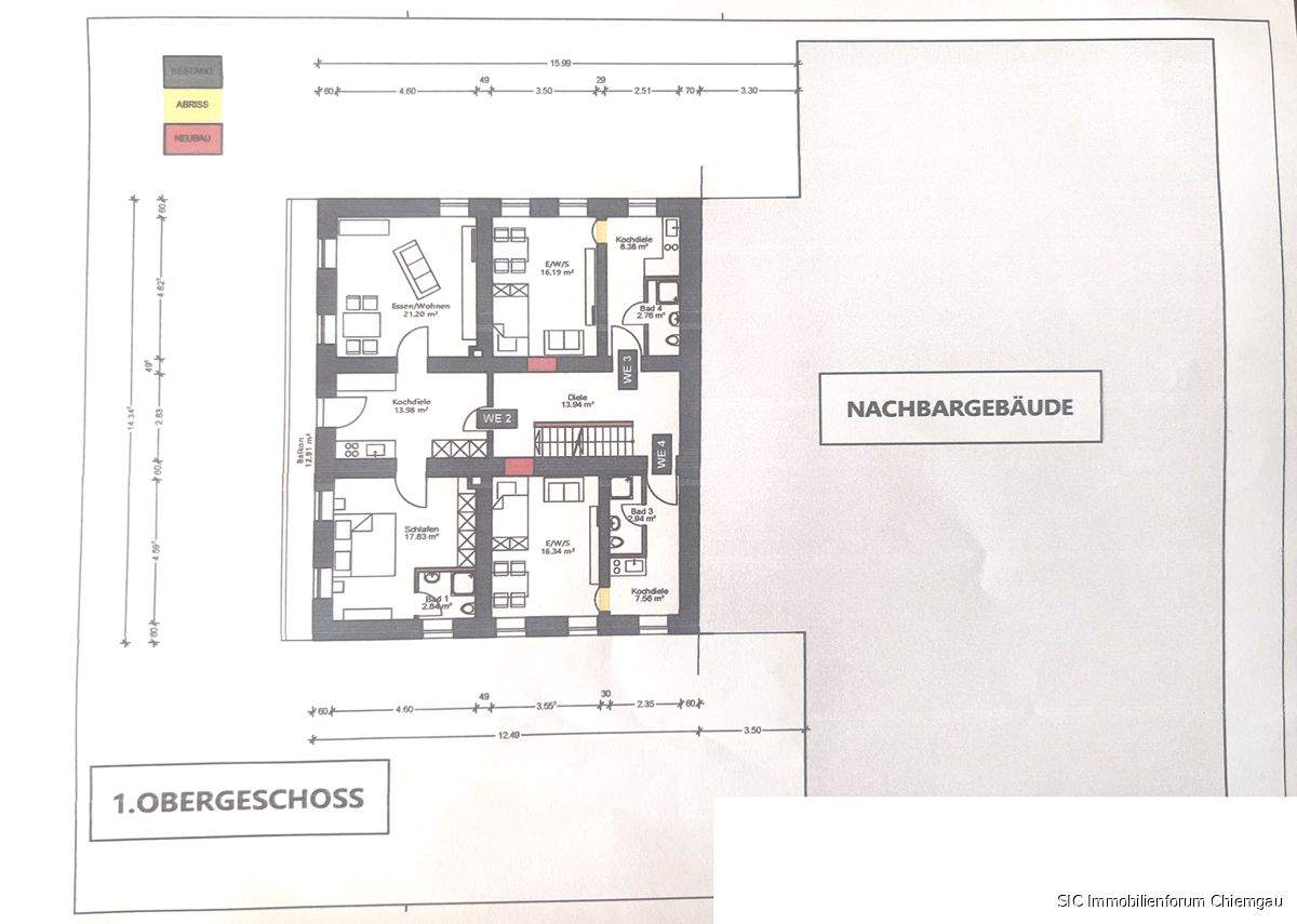 Immobilie in Bergen - Top Rendite! Langfristig und gut vermieteter Hausanteil mit mehreren Wohnungen. - Bild 4