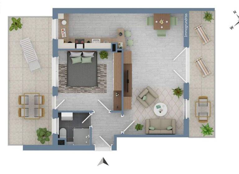 Penthouse zum Kauf 348.000 € 2 Zimmer 45,9 m² 4. Geschoss Bayenthal Köln / Bayenthal 50968