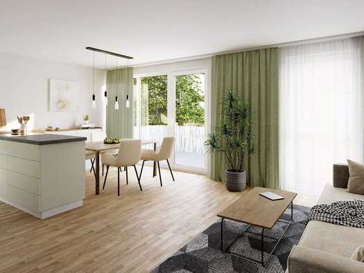 Wohnung zum Kauf - Neubau provisionsfrei 277.000 € 2 Zimmer 48,8 m² 2. Geschoss Goethestraße 32 Stockach Stockach 78333
