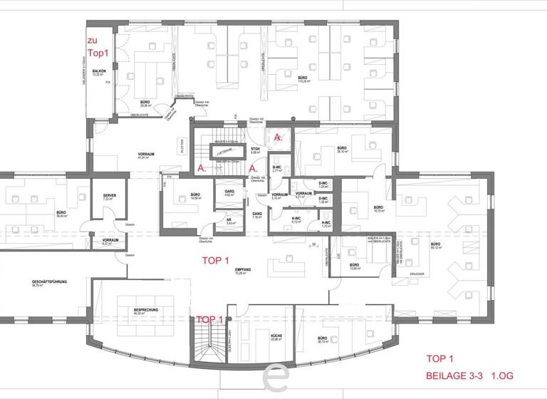 Büro zum Kauf 614 m² Bürofläche Lambacherstraße 40 Vorchdorf 4655