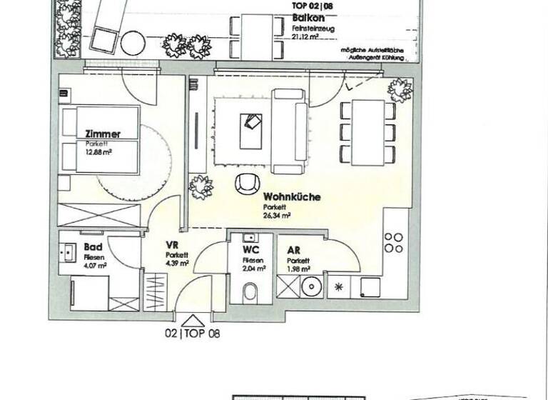 Wohnung zur Miete - Erstbezug 1.149 € 2 Zimmer 51,7 m² 1. Geschoss Mödling 2340