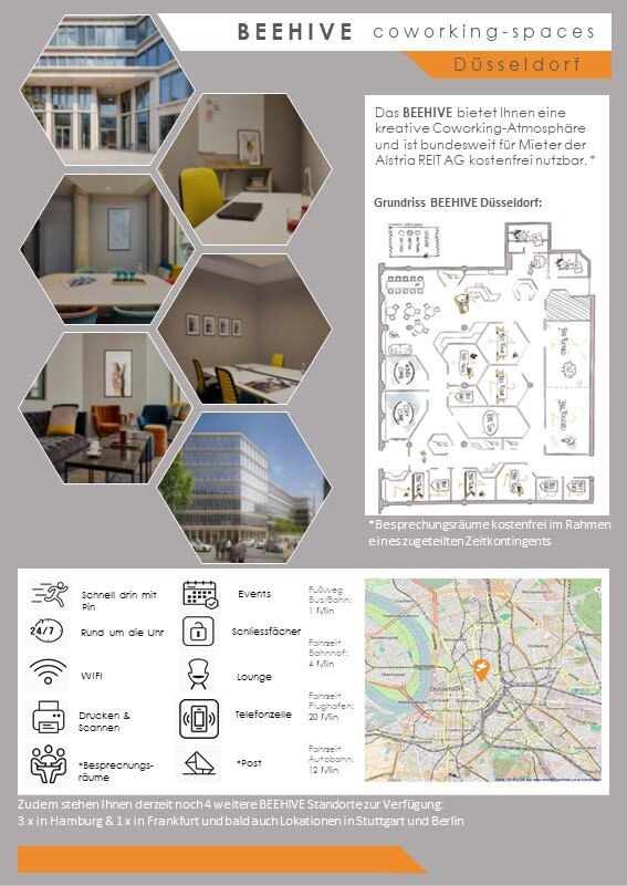 Bürofläche zur Miete provisionsfrei 12 € 1.205 m²<br/>Bürofläche ab 428 m²<br/>Teilbarkeit Heerdt Düsseldorf 40549