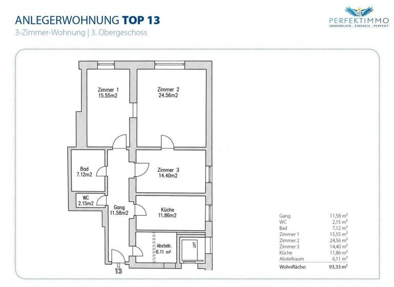 Wohnung zum Kauf 462.400 € 3 Zimmer 93,3 m² 3. Geschoss Innsbruck 6020