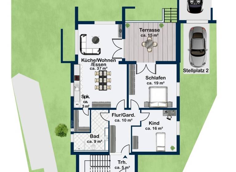 Wohnung zum Kauf provisionsfrei 359.000 € 3 Zimmer 101 m²<br/>Wohnfläche EG<br/>Geschoss Wassertrüdingen Wassertrüdingen 91717