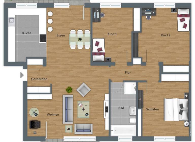 Wohnung zum Kauf 384.000 € 4 Zimmer 101 m² Wolfgang Hanau 63457