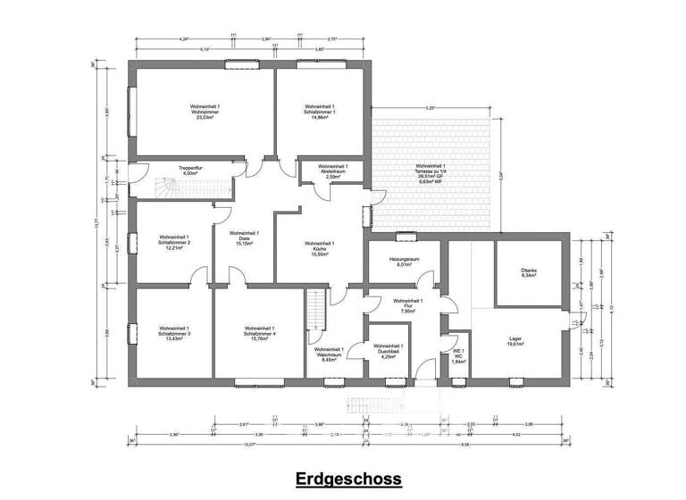 Mehrfamilienhaus zum Kauf 349.000 € 10 Zimmer 277,1 m² 1.228 m² Grundstück Holtebüttel Langwedel 27299