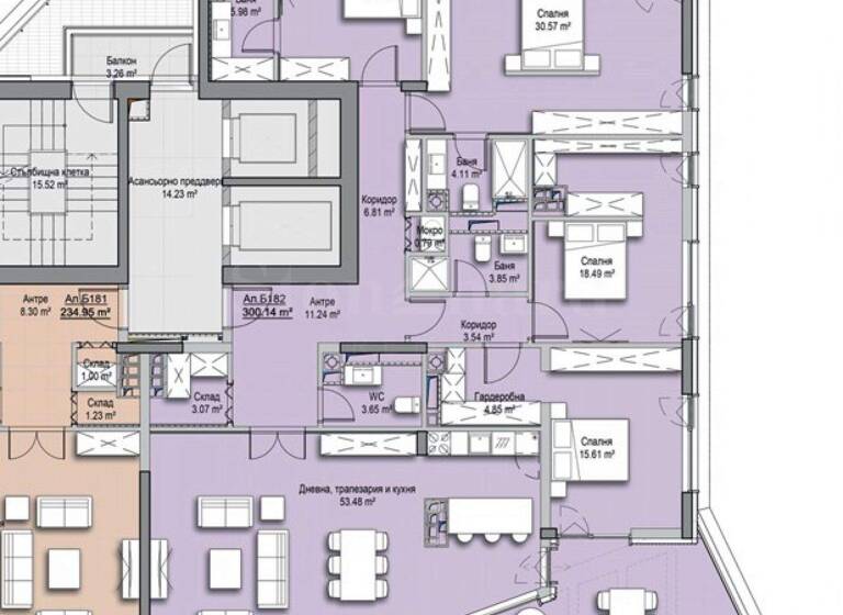 Studio zum Kauf 962.000 € 5 Zimmer 300,1 m² Sofia