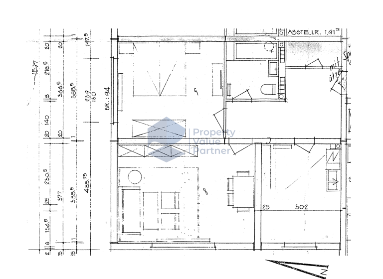 Wohnung zur Miete 550 € 2 Zimmer 60,3 m² 1. Geschoss Rabenbergstraße 32 Rabenberg Wolfsburg 38444
